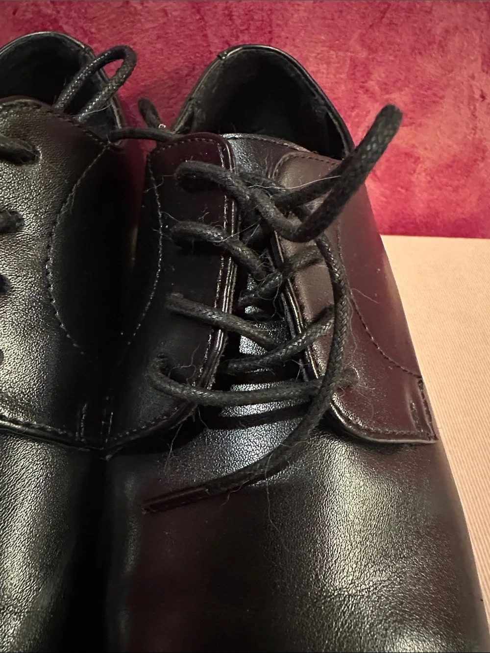 ALFANI Classic Black Cap-Toe Men's Dress Oxfords shoes , 9 M